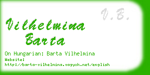 vilhelmina barta business card
